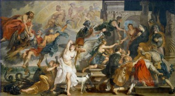  Regency Oil Painting - The death of Henry IV and the Proclamation of the Regency Peter Paul Rubens
